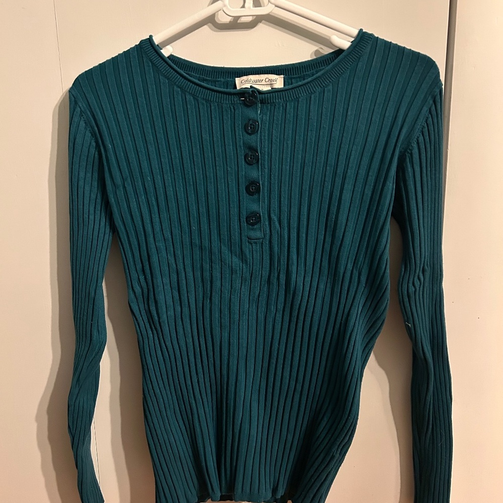 Cold water creek blue sweater